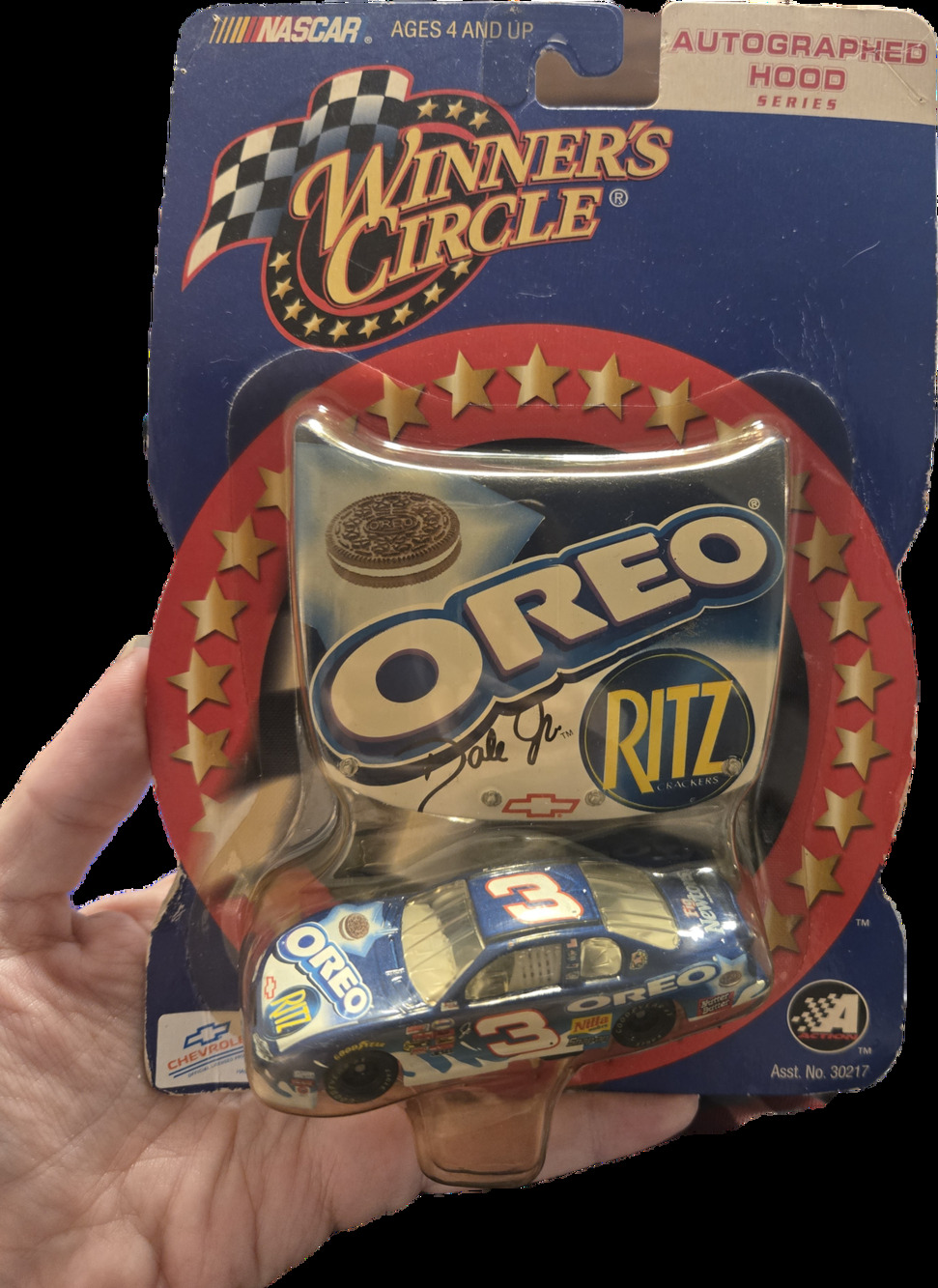 Dale Earnhardt Jr #3 Oreo Ritz 2002 Winner's Circle Autographed Hood 1:64